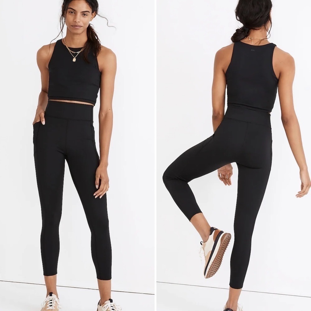 🆕 Madewell MWL Form High-Rise 25" Pocket Leggings in Black